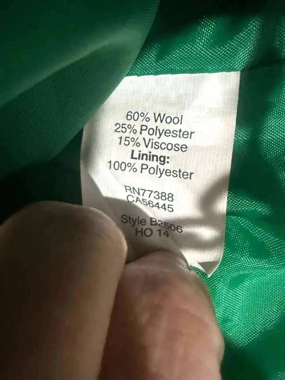 J.Crew Emerald Green Wool Blend Funnel Neck Hidden Button Coat Size 2